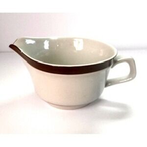 Brown Monterrey Stoneware Gravy Boat and Sugar Bowl Set MCM Dishwasher Safe